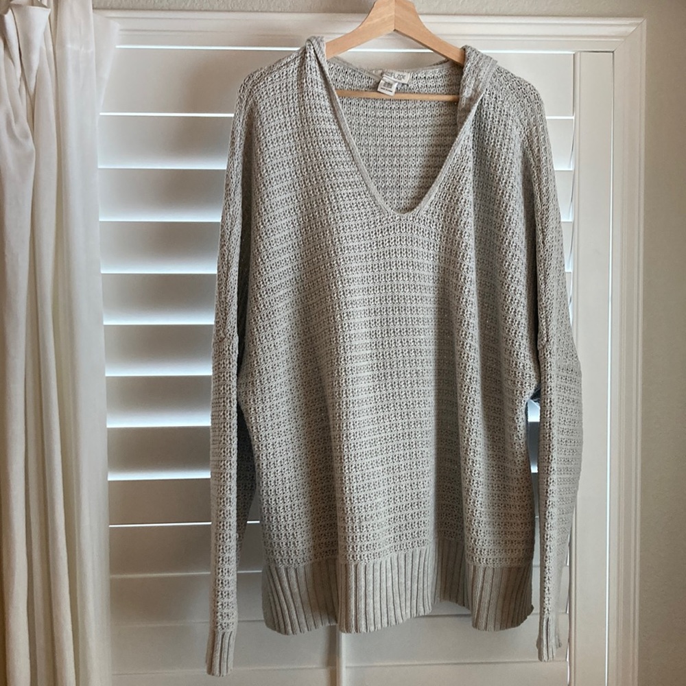 Rachel Zoe Knit Hooded Sweater | Plus Size Sweater | 2X Sweater